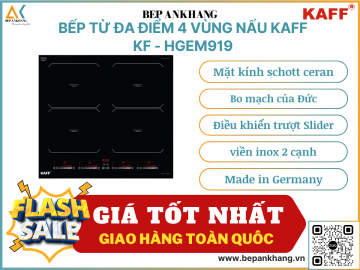 BẾP TỪ ĐA ĐIỂM 4 VÙNG NẤU KAFF  KF - HGEM919